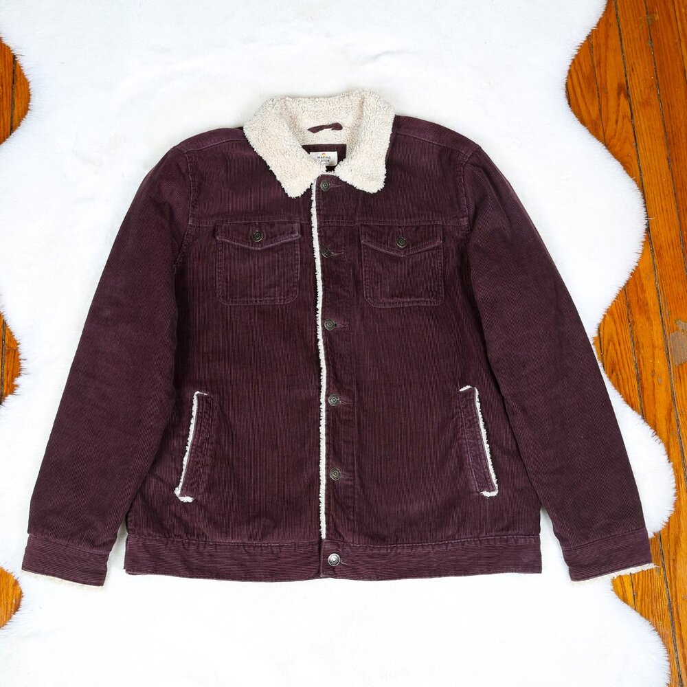 MARINE LAYER Boise Corduroy Sherpa Trucker Jacket